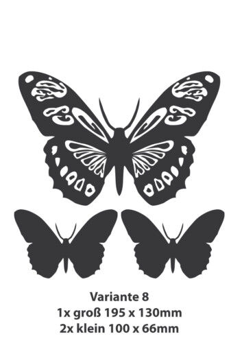 show original title Details about  / Butterfly 3 Piece Wall Tattoo Decal Sticker v3