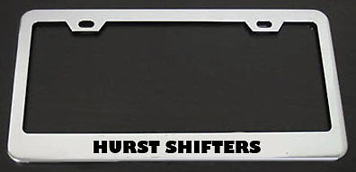 HURST SHIFTERS FUNNY Metal License Plate Frame
