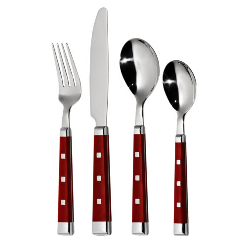 16pc Stainless Steel Kitchen Cutlery Set Lucienne in 3 Different Colours