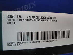 Harley electra glide street  adjustable fairing  wind air deflector    58156-08A