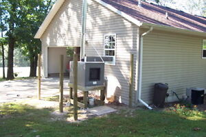 Outside or Outdoor Wood furnace Forced air sytem Lil' House Heater! | eBay