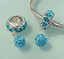 New Unique Auth 925 Sterling Silver Charm Bead CZ Dangle fits Fashion Bracelet