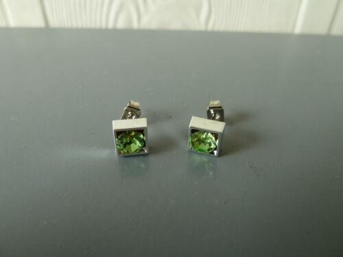 CZ Stud earrings with 316L surgical steel posts//catches NWT-6 9x colours