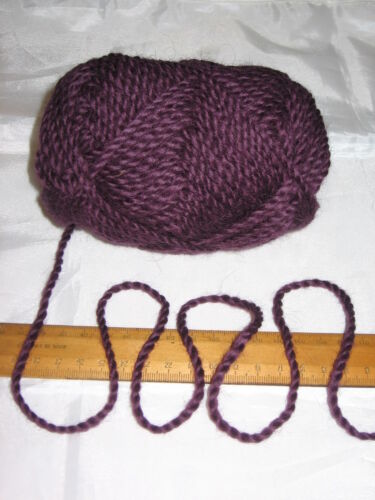 Deep Bluey Purple 100/% Pure Merino Chunky knitting Wool Yarn 100g balls Dark