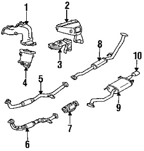genuine toyota parts catalytic converter #5 genuine toyota parts catalytic converter #5