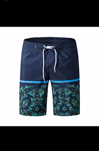 Men/'s Swim Trunks Quick Dry Board Shorts Colorful Stripe Swimming Shorts