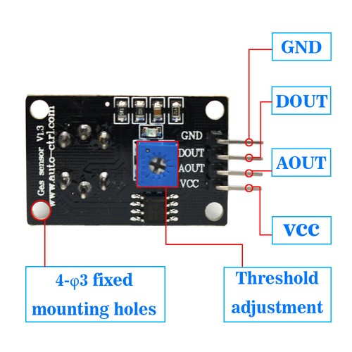 UKEU MQ131 Sensing High Concentration Ozone O3 Gas Detection Sensor 10-1000ppm
