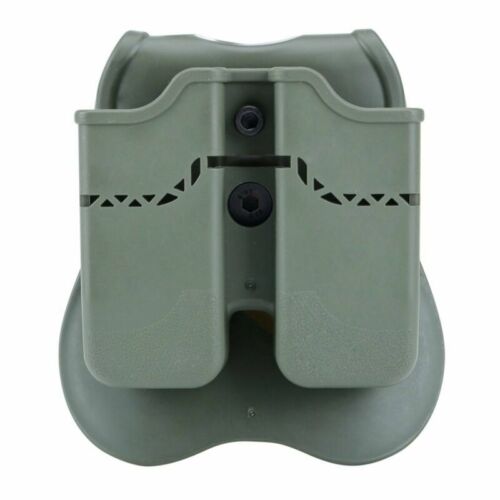 Tactical Molle Double Magazine Pouch for Glock 17 19 22 23 26 31 32 34 37 38 39 