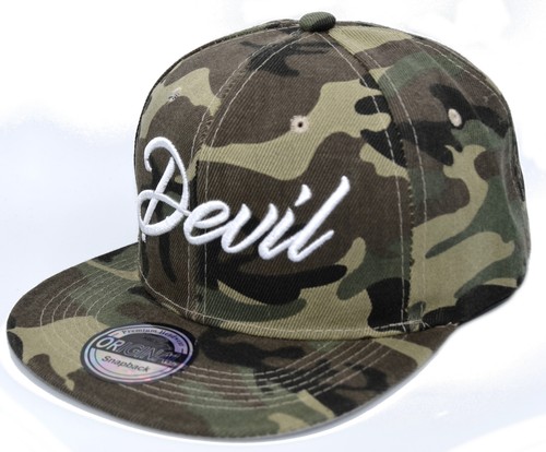 Cap Cappy Caps Kappe Cap Camo Grün Militär Engel Teufel Devil Angel Paar 53-63cm