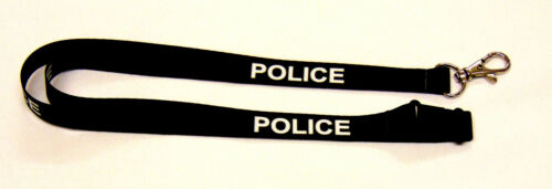 MEH black & white neck strap lanyard for ID keys etc 15mm Free UK P & P 