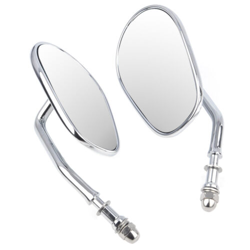 Teardrop Rearview Side Mirrors for Road King SPORTSTER XL 883 1200 Chrome