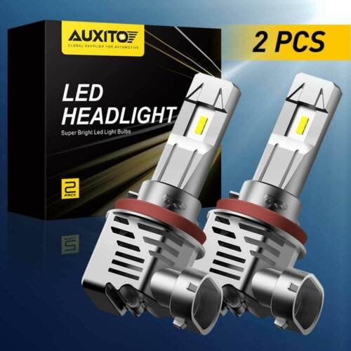 AUXITO H11 H8 H9 LED ZES Headlight 24000LM Kit High Or Low Beam Mini Bulbs 6500K 