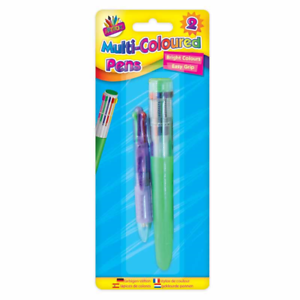 Multi Coloured Pens 1 x 10 & 1 x 4 Colour Pen Tallon 1075 School & Office Use 