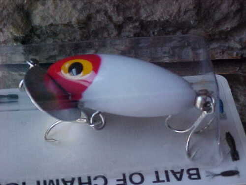 Arbogast Original 1//4oz Jitterbug TopWater G630-01 WHITE//REDHEAD for Bass//Pike