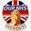 Metal and enamel lapel pin badge NHS Heroes