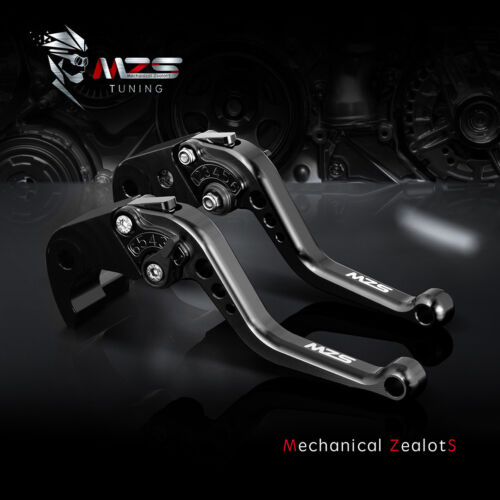 MZS short clutch brake levers for Suzuki GSXR600 GSXR750 GSXR1000 SV650 GSX650F