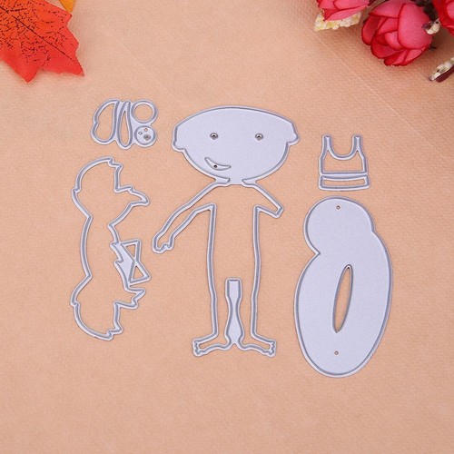 Summer Girl Metal Cutting Dies Stencil Scrapbooking Embossing Album Card Craft