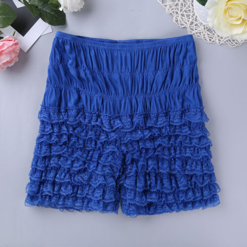 Bloomers Women Lace Ruffle Dance Boxer Shorts Pants Underpants Cosplay Lingerie