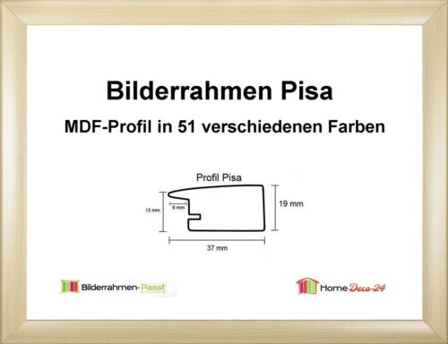 Pisa MDF-Bilderrahmen Holzdekor I von 58 x 58 bis 58 x 59 cm 