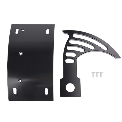 Black Swingarm Side Mount Curve License Plate Bracket 2004-2010