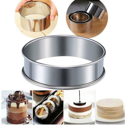 Steel Round Cookie Biscuit Pastry Cutter Baking Cake Decor Mold NEW 
