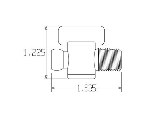 NEW LOC LINE #21192 1//4/" MALE NPT VALVE 2PC PACK