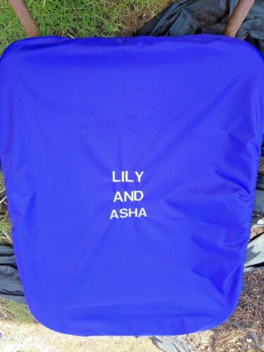 EQUINE WHEELBARROW COVER WITH PERSONALIZED EMBROIDERY.WATERPROOF