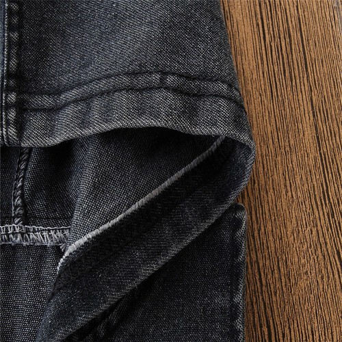 Toddler Kids Baby Boys Denim Hooded Sleeveless Romper Jumpsuit Outfits Clothes