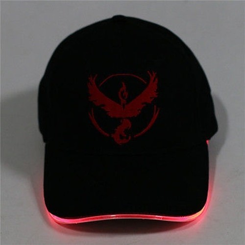 LED Light Pokemon Go Cap Hat Valor Instinct Mystic Team Hat Baseball Caps