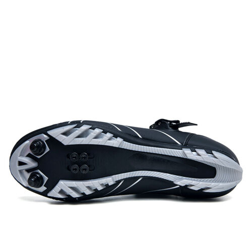 Black White Outdoor Mountain Cycling Shoes Men's Professional Ride Road Sneakers 