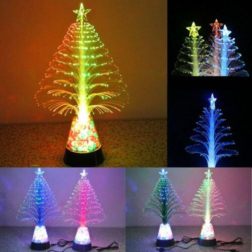 LED Fiber Optic Night Light Lamp Stand Home Decor Colorful Flash light Lamp 