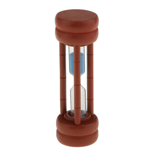 Pink Sand Blue 2 Minute Maroon Wooden Sand Timer Teeth Brushing Hourglass 