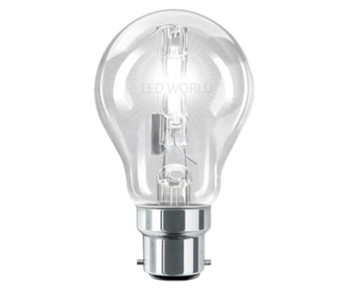 Halogen 28W 42W 70W 100W BC B22 ES E27 GLS Light Bulbs Warm White Lighting 