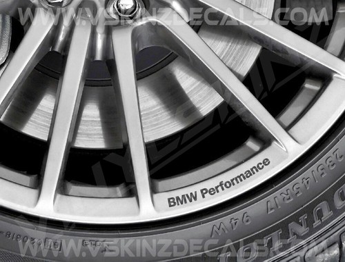BMW Performance Logo Rad Felge Abziehbilder Aufkleber Premium Qualität 11 Farben