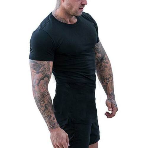 Muscle Tee Blouse T Shirts Tops Homme T shirt Summer Casual manches courtes