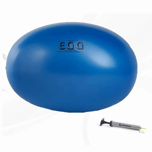 Original Pezzi Eggball Fitness Gymball 85 x 125 Blue w// Pump for Yoga Pilates