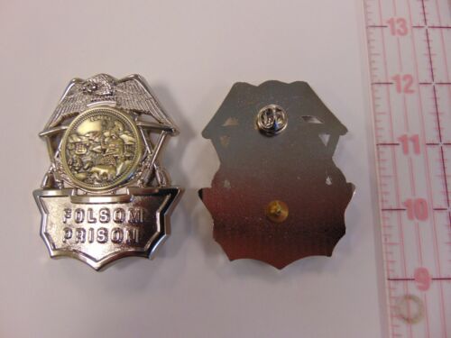 California Department of Corrections CDC CDCR Folsom Prison Hat Badge Reprod.