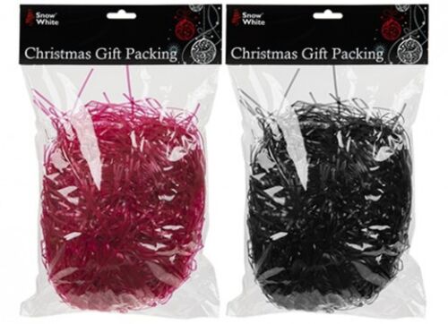 75g Shredded Paper Hamper Gift Packaging Black or Red