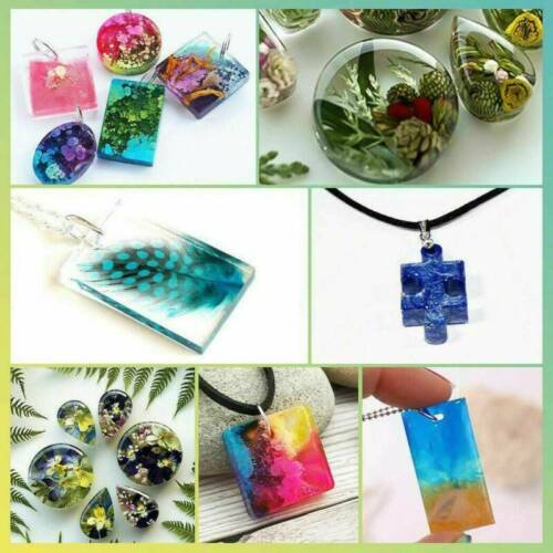 2x 12 Silicone Mould Pendant Jewelry Mold Craft DIY Resin Round Making Necklace
