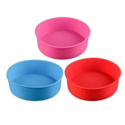 6/8/9'' inch Silicone Round Cake Pan Tins Non-stick H Bakeware Mould R7Q0 B I1M2 