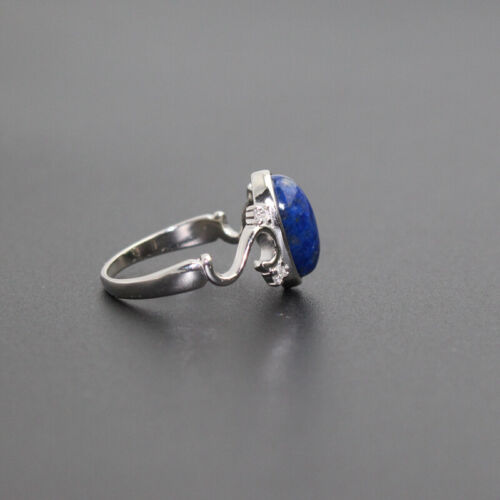 925 Sterling Silver Vampire Diaries Elena/'s Ring Nature Real Lapis Stone