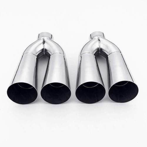 2pcs Exhaust Tips fit for Pontiac Fiero 2/" inlet dual 3/" Out 304 Stainless Steel