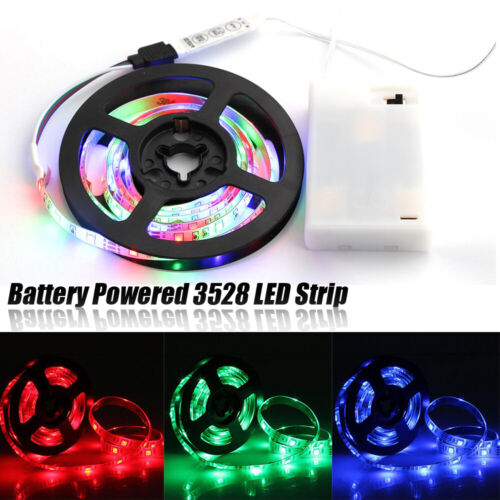 Details about  / 5V Battery Powered LED 3528 SMD RGB Strip  Waterproof Backlight Flexible Strip