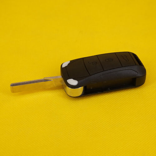 Remote Folding Flip Key Case Shell Fob Cover for Porsche Cayenne 2003-2012