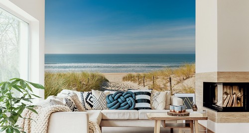 Fabelhafte VLIES FOTOTAPETE XXL Strand Wellen Sand Dünen MEER 8669 Wohnzimmer