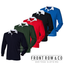 FRONT ROW CHILDREN/'S RUGBY SHIRT LONG SLEEVE WHITE COLLAR SPORT FOOTBALL BOYS