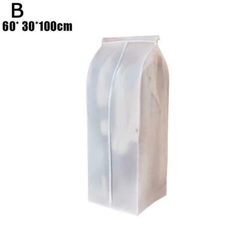 Non-woven Hanging Clothes Dust Cover Garment Storage PEVA Bag Translucent W5X0 