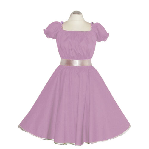 Rockabilly 50er   Kleid Petticoat Pin Up Party Baumwolle S//M 102-Lila