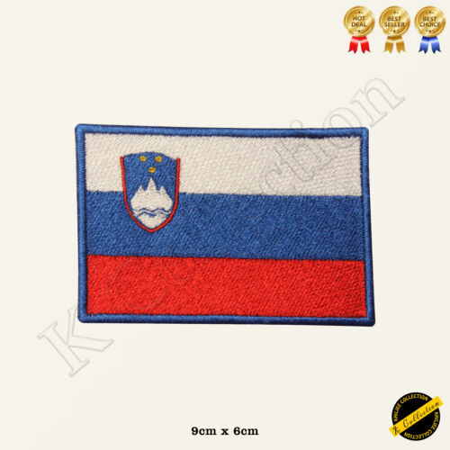Slovenia National Flag Embroidered Iron On//Sew On Patch Badge For Jeans etc