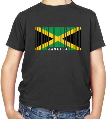 Travel-drapeaux La Jamaïque Barcode Style Drapeau-Enfants T-Shirt-Jamaican-pays